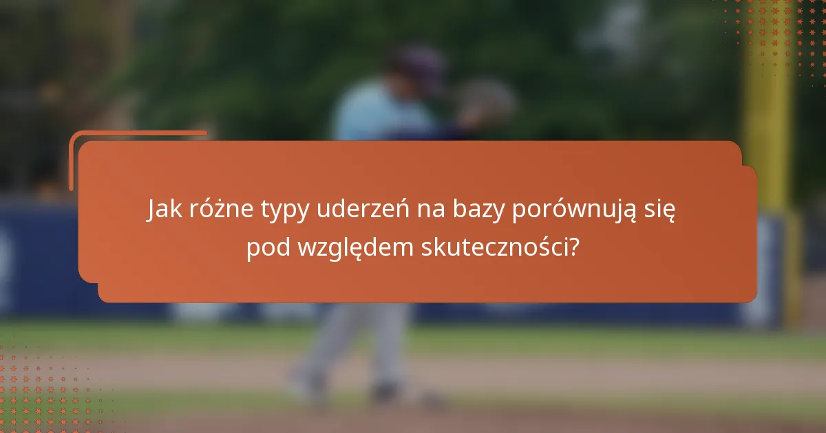 Jak różne typy uderzeń na bazy porównują się pod względem skuteczności?